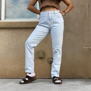 Ana light wash High Rise Straight Leg Jeans size 4